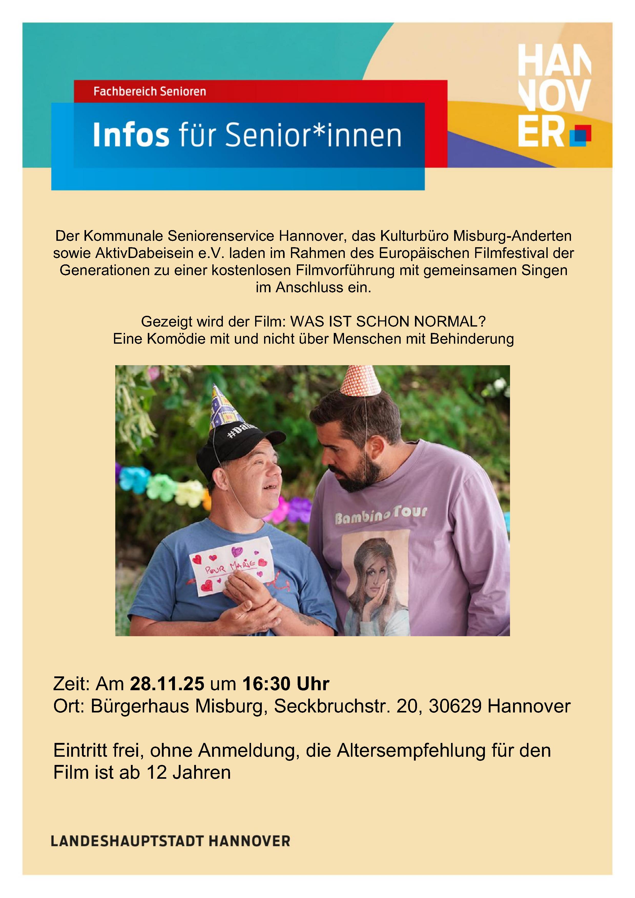 Filmfest der Generationen 28.11.2025