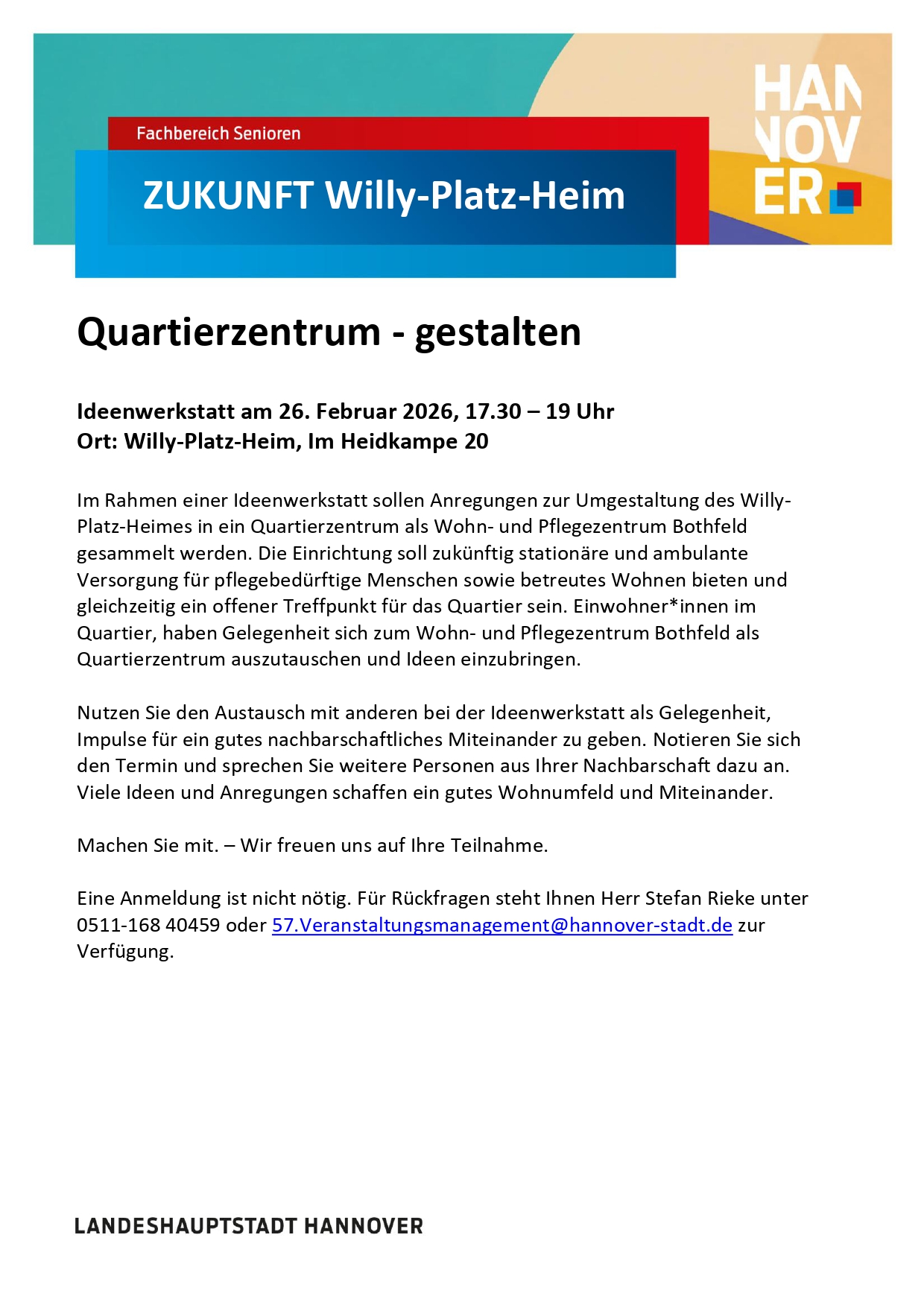 Quartierzentrum - gestalten 